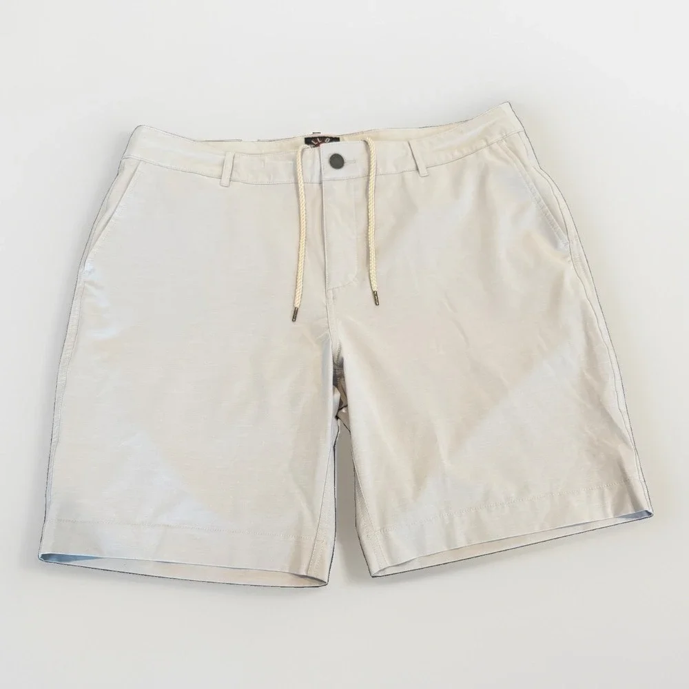 Faherty Men's All Day Shorts Gray 36 Drawstring Hiking Stretch Outdoors
